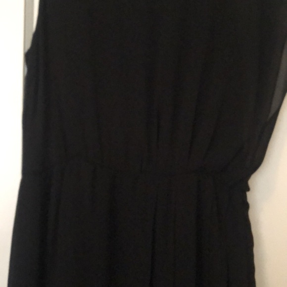 Sandro size 3 Black Cocktail dress with asymmetric top and gathered pleating - Picture 4 of 6
